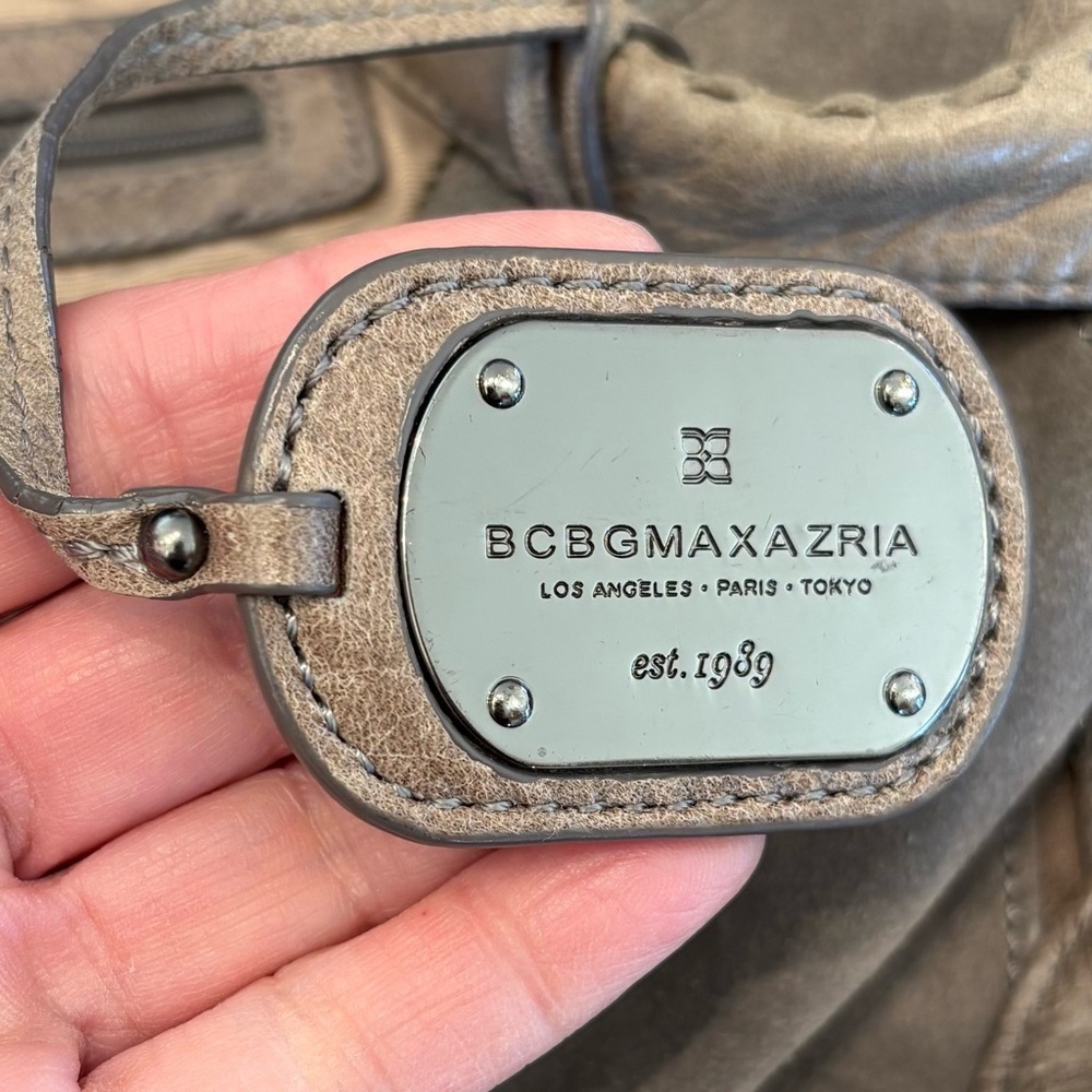BCBGMaxAzria Tan Leather Hobo Bag - Picture 11 of 14